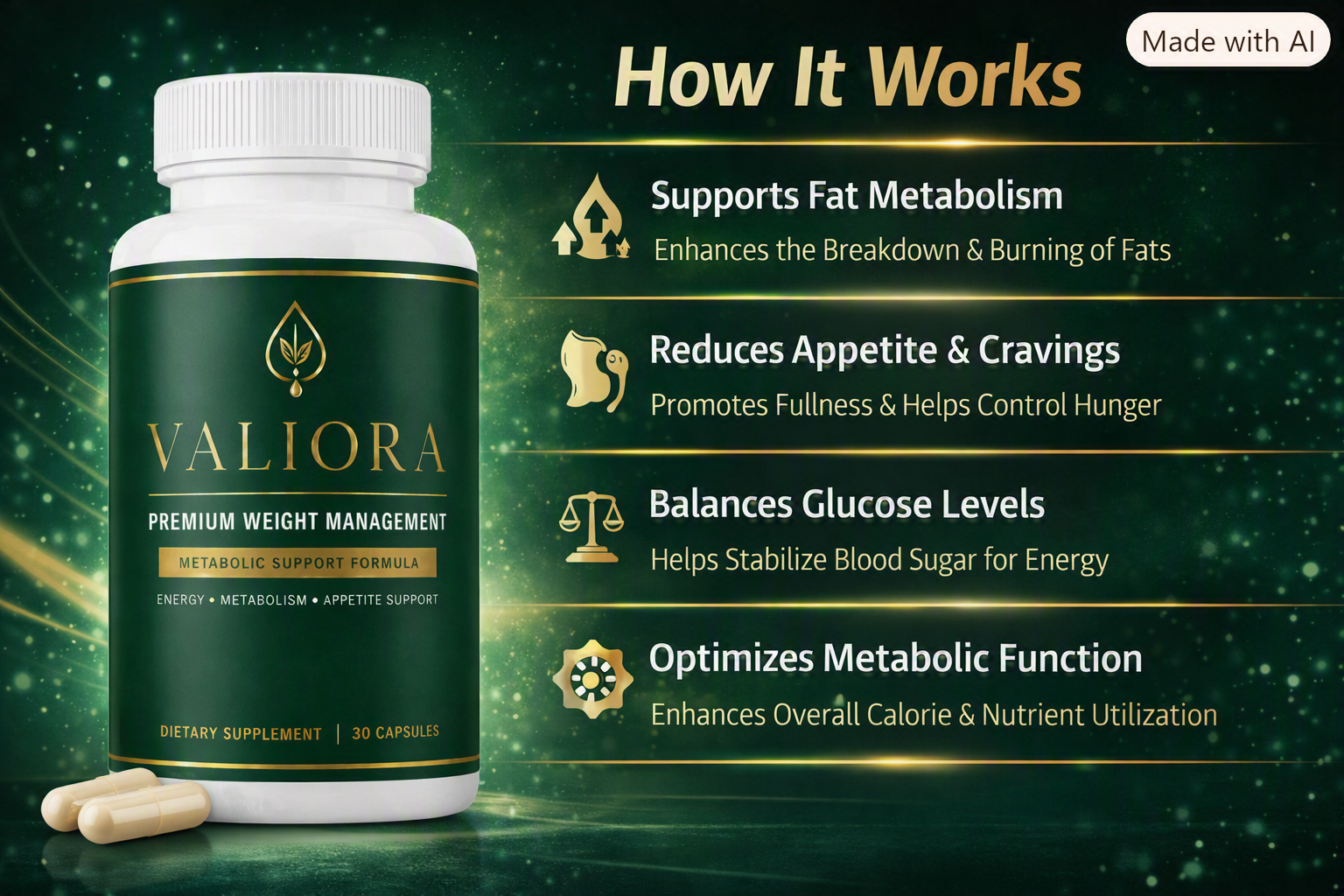 How Valiora works — 4 pillars